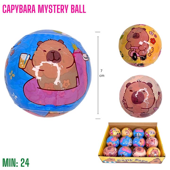 AllSalesPro - Wholesale Keychain - Kids - TO-BALLCAPY - Capybara Mystery Ball