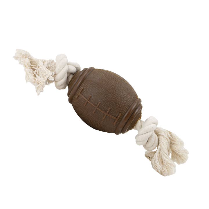 Pallone da rugby resistente e cordato con fondi di caffè riciclati per la vendita all'ingrosso da parte di Ancol Pet Products Ltd