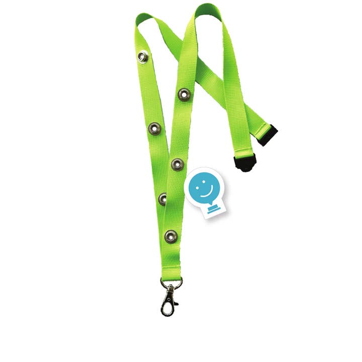 ChattySnaps Lanyards - Neon Green for wholesale by ChattySnaps