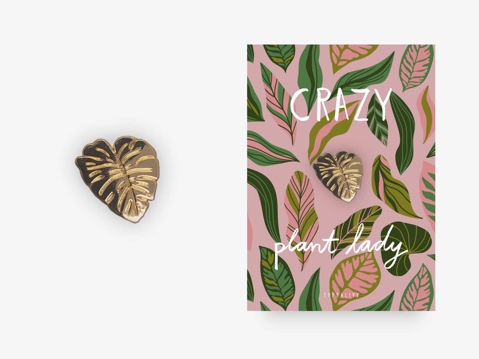 typealive - Wholesale Lapel Pin/Button - Pin/Crazy Plant Lady1
