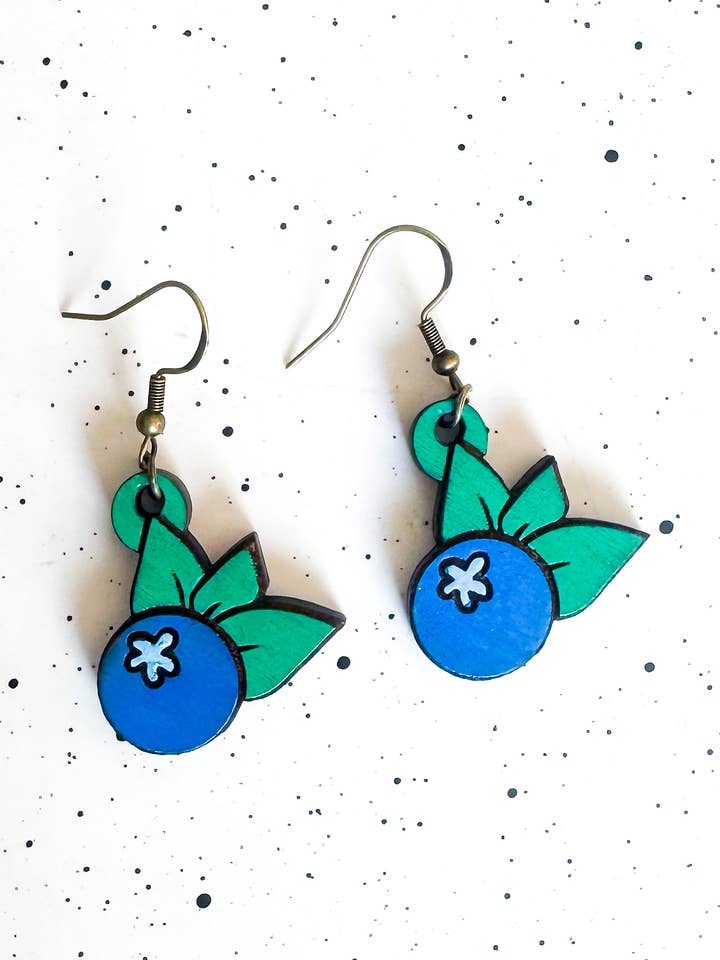 Enkelt Blåbærtræ Øreringe, Udendørs, Gaver til Hende for engroshandel hos Ak Daisy Chain