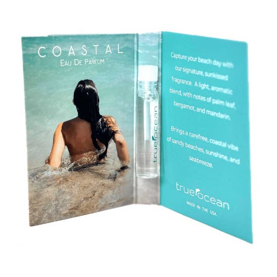 Coastal - Eau de Parfum sampler card (2ml) - Pack of 20 for wholesale by True Ocean