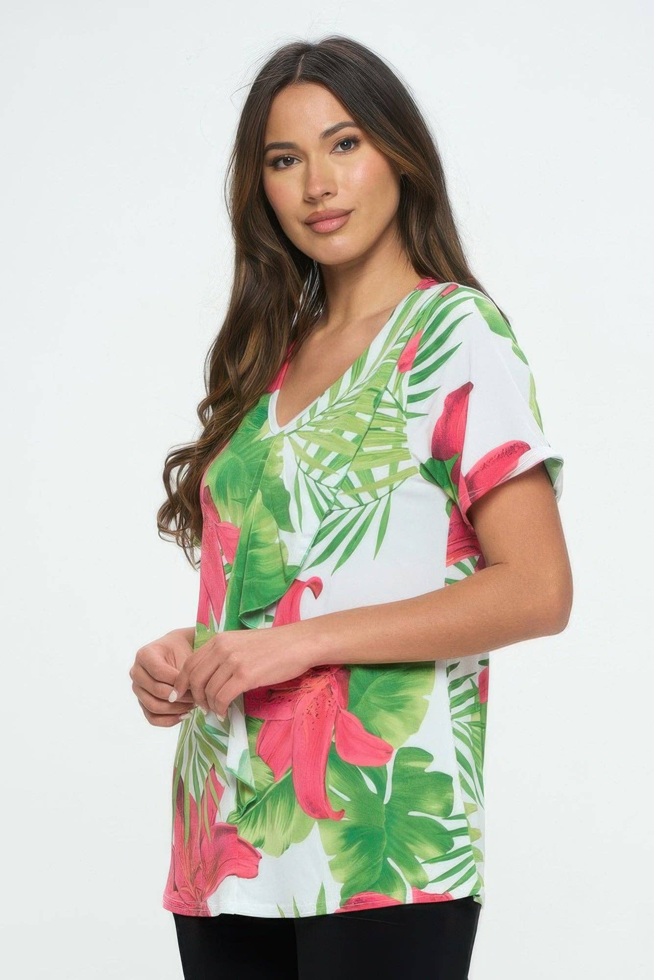 CC Wholesale Clothing - Wholesale Blouse - Women's - Hit Cascade Drop Top0