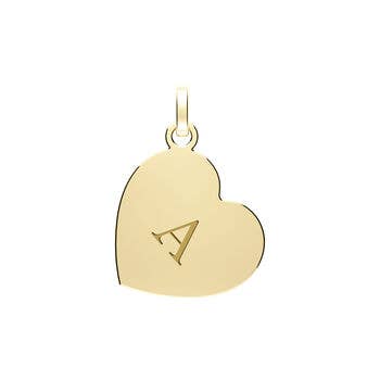 Heart Initial Pendant for wholesale by Anna Lou of London