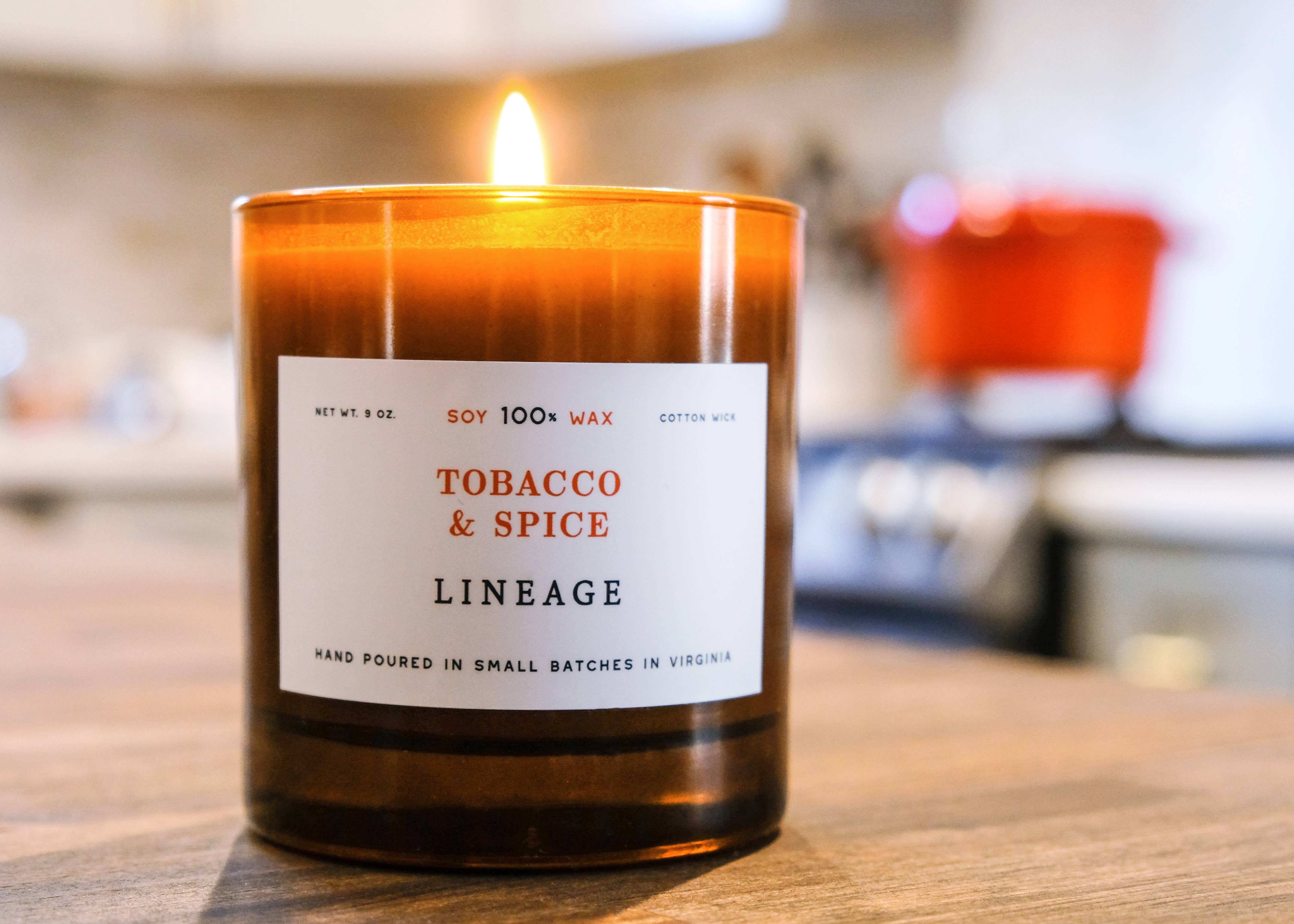 Lineage – wholesale Jar/filled candle – Tobacco & Spice Candle3