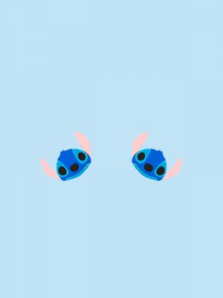 Orecchini mini Stich in metacrilato a effetto specchio per la vendita all'ingrosso da parte di Marronynegro