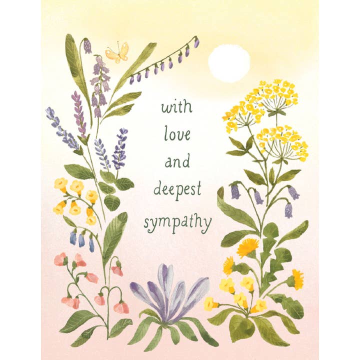Morning Meadow Sympathy Card for wholesale by Studio Eleven Papers