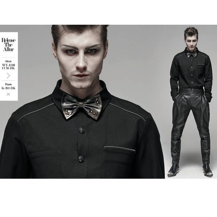 Western Fashion - Wholesale Bow Tie - Men's - WS315 - Steampunk Vintage Bow Tie