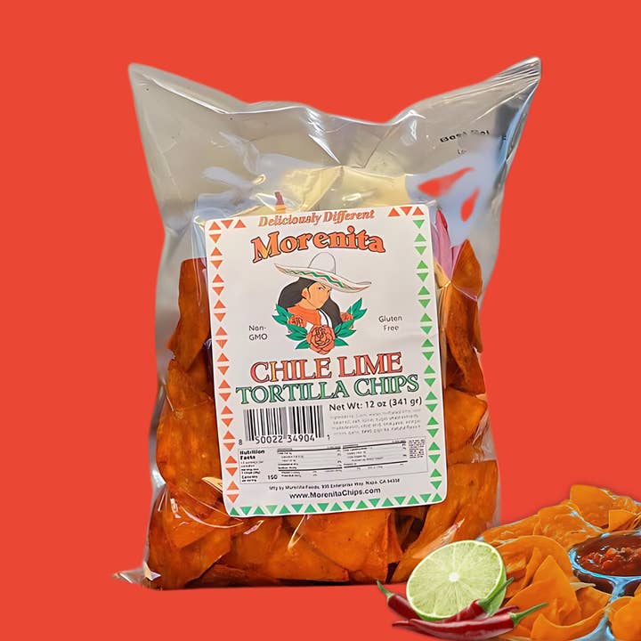 Morenita Foods - Wholesale Chips - Spicy Chile Lime Artisan Corn Tortilla Chips - Gluten Free