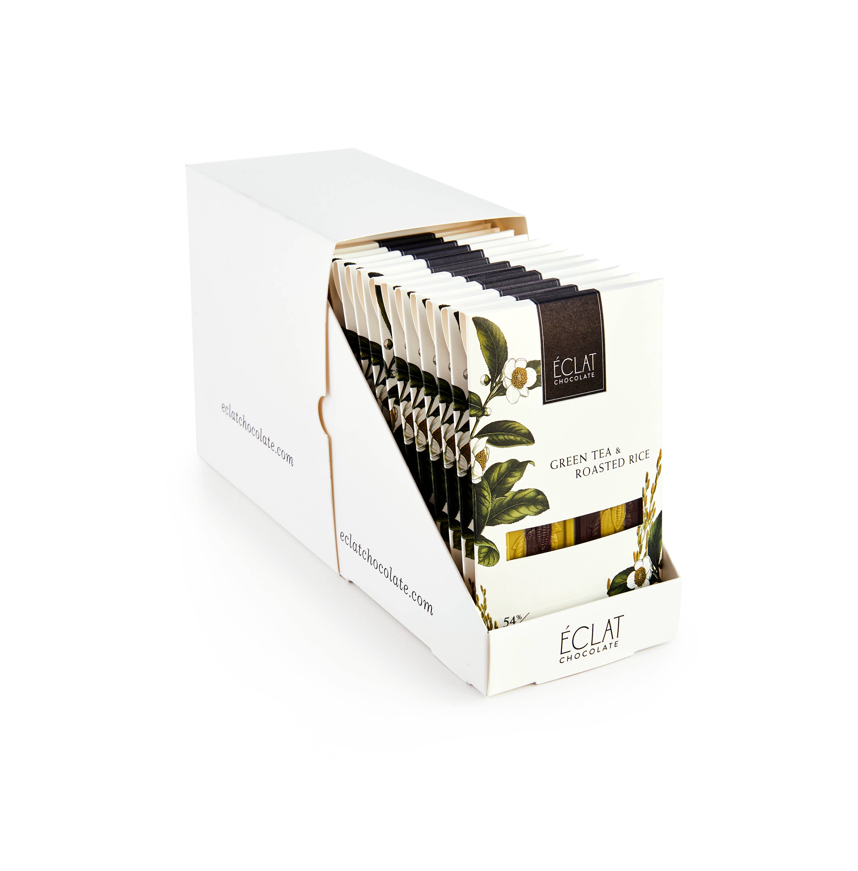 Éclat Chocolate - Wholesale Chocolate Bar - Green Tea & Roasted Rice Parallel Chocolate Bar2