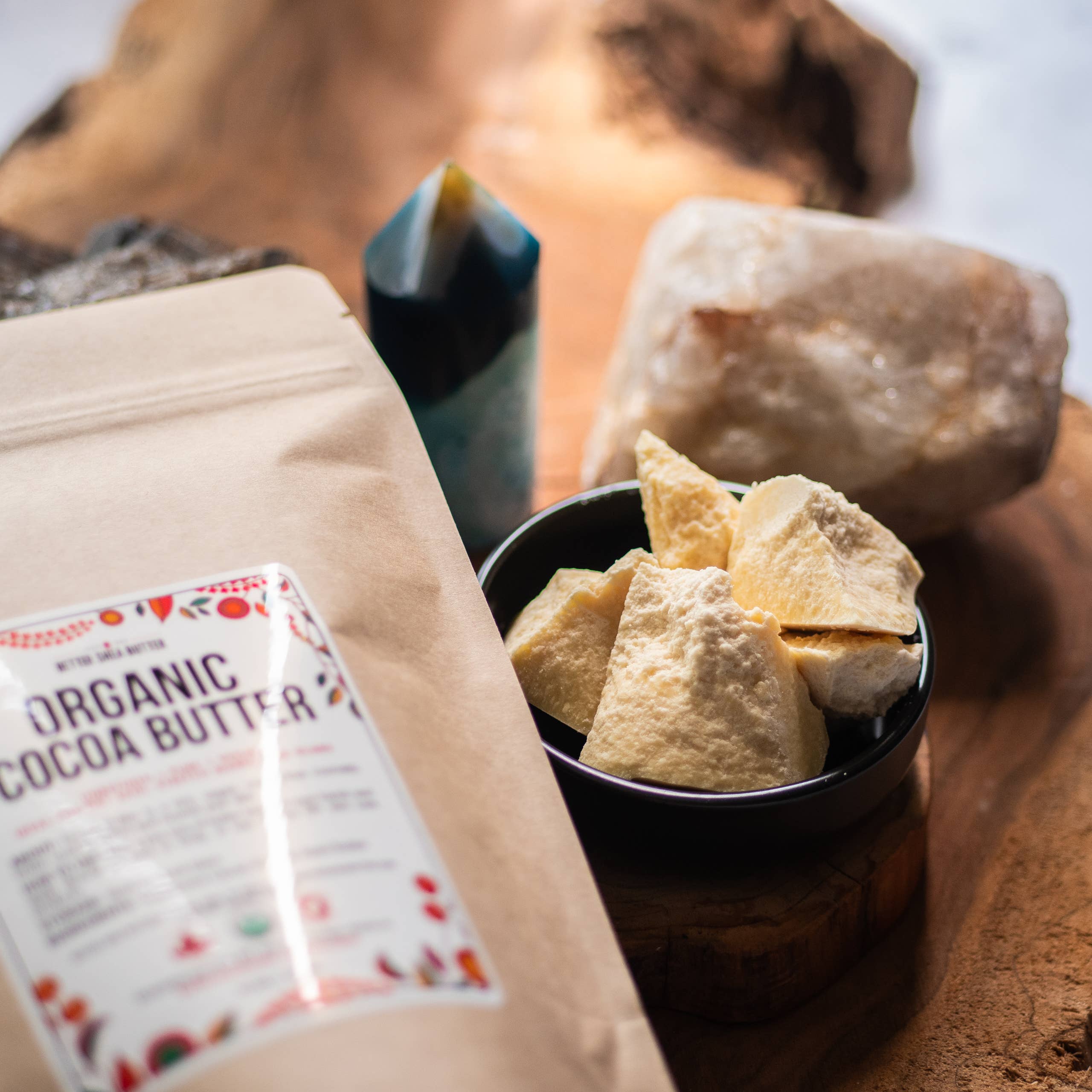 Better Shea Butter - Vente Baume/beurre pour le corps - Beurre de cacao biologique - bloc de 1 lb2