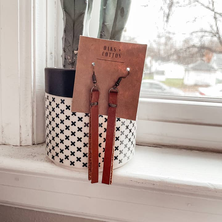 Boucles d'oreilles à pampilles (double couche) pour la vente par Oaks and Cotton