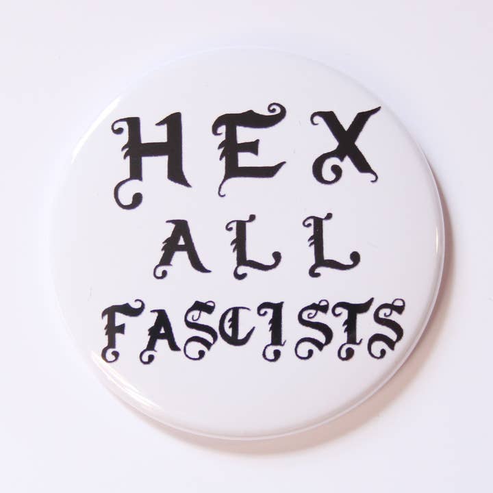 Espejo de bolsillo Hex All Fascists para venta al por mayor de Midge Blitz