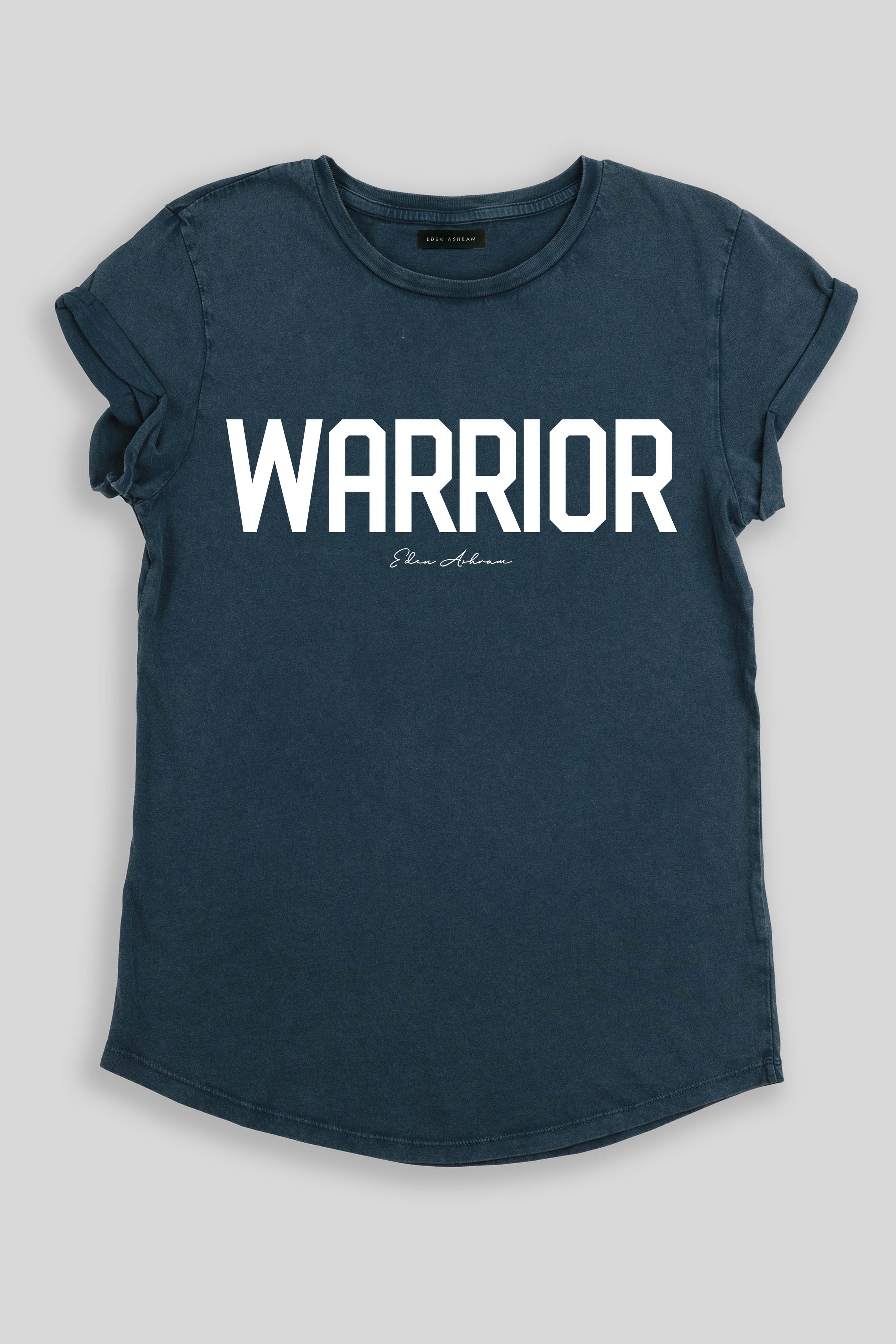 Eden Ashram - Wholesale Screen Printed T-Shirt - Women's - Warrior Premium Rolled Sleeve T-Shirt6