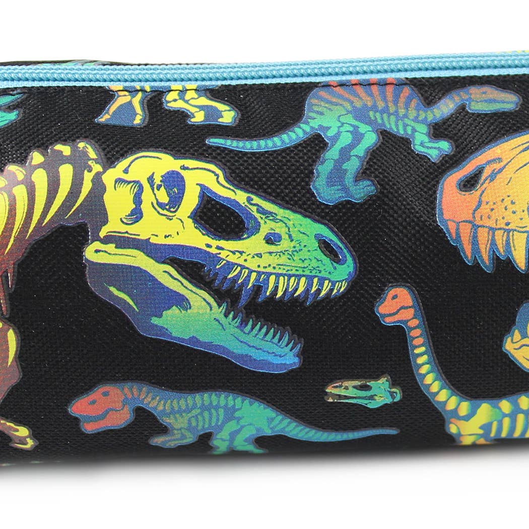 Powell Creative Products Ltd – wholesale Pencil case/pouch – Dinosaurs Pencil Case for Boys in Black & Neon4