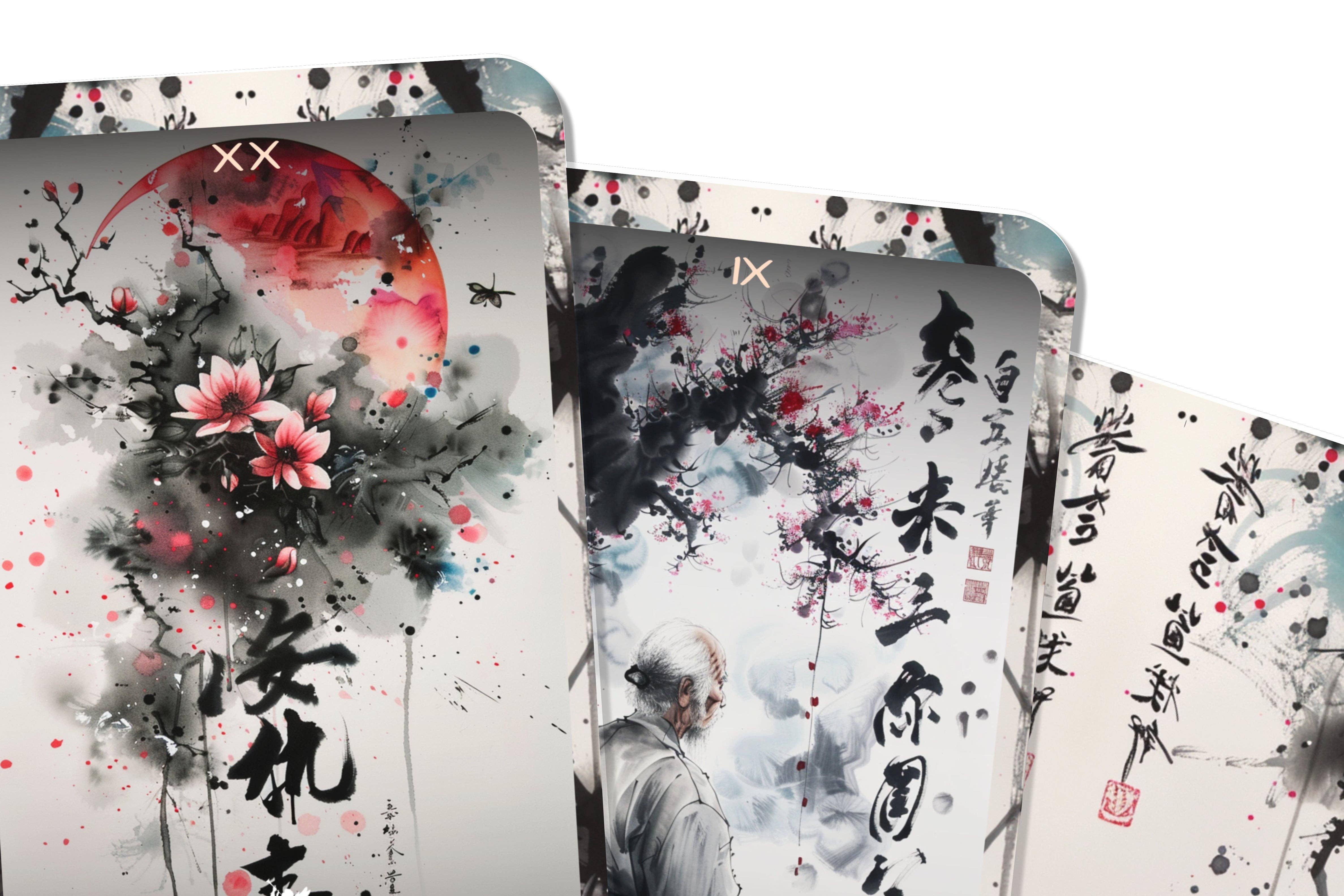 Ibiza Tarot USA - Wholesale Tarot Cards - The Calligraphy Tarot - 22 Major Arcana - A unique spiritual journey - Crafting beauty and wisdom through the elegant art of calligraphy.8