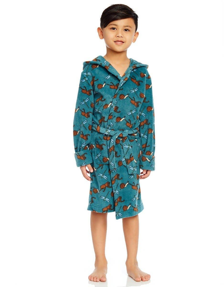 Leveret Pajamas – wholesale Robe – Kids – Kids Fleece Hooded Robe7