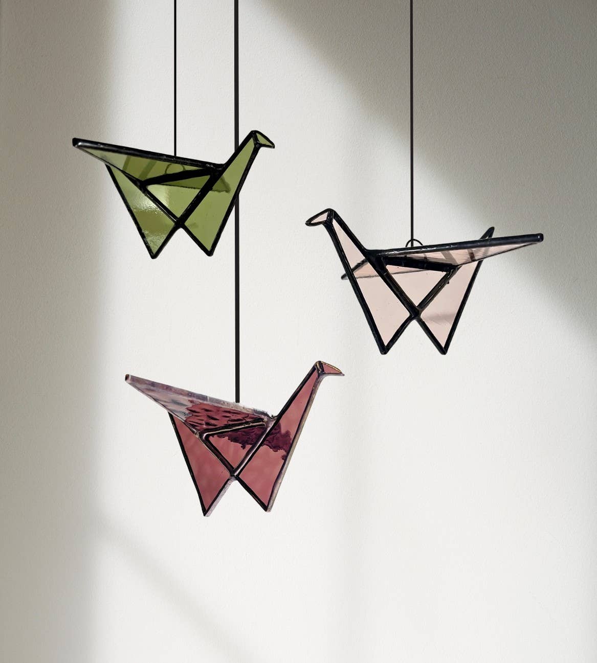 Samara Designs Studio - Wholesale Suncatcher - Stained Glass Origami Crane Suncatchers | Hanging Decor6
