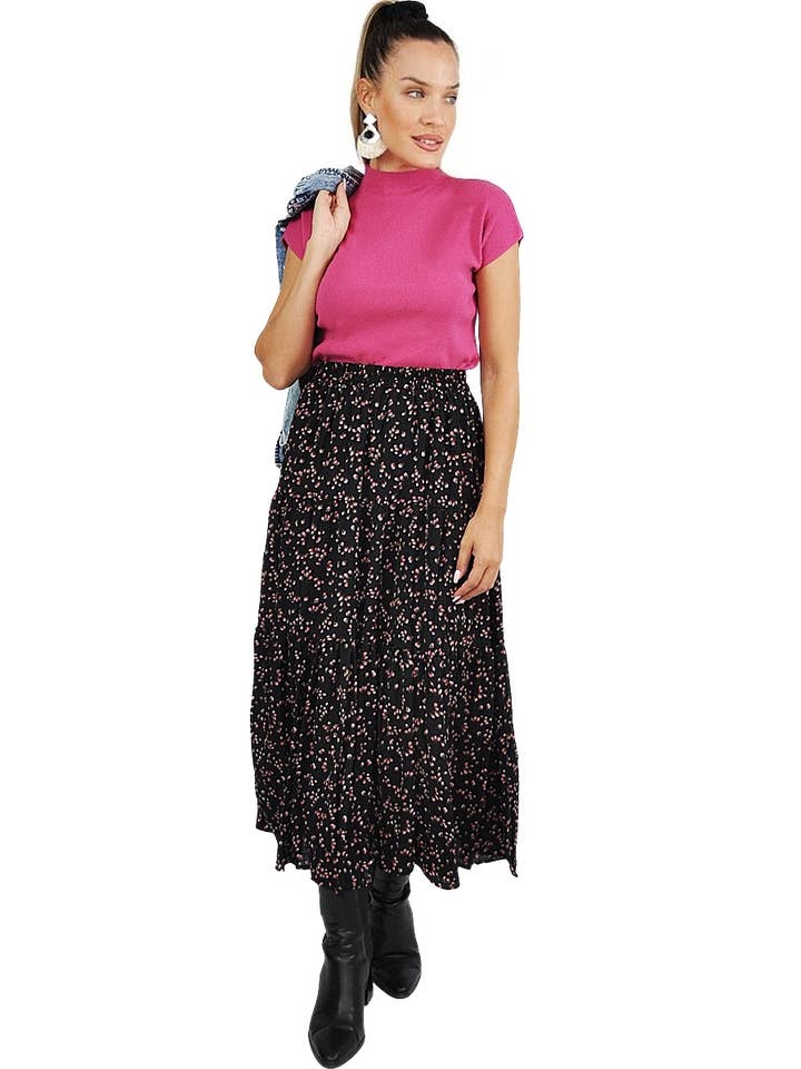 Falda maxi floral para venta al por mayor de Kalimera Clothing Athens