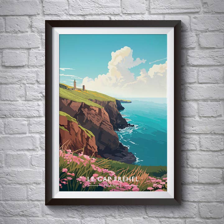 Cap Fréhel - Travel poster for wholesale by Artcamia