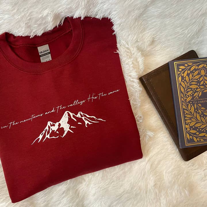 Berge und Täler Crewneck - Share Christ für den Großhandel von The Crafty Tee