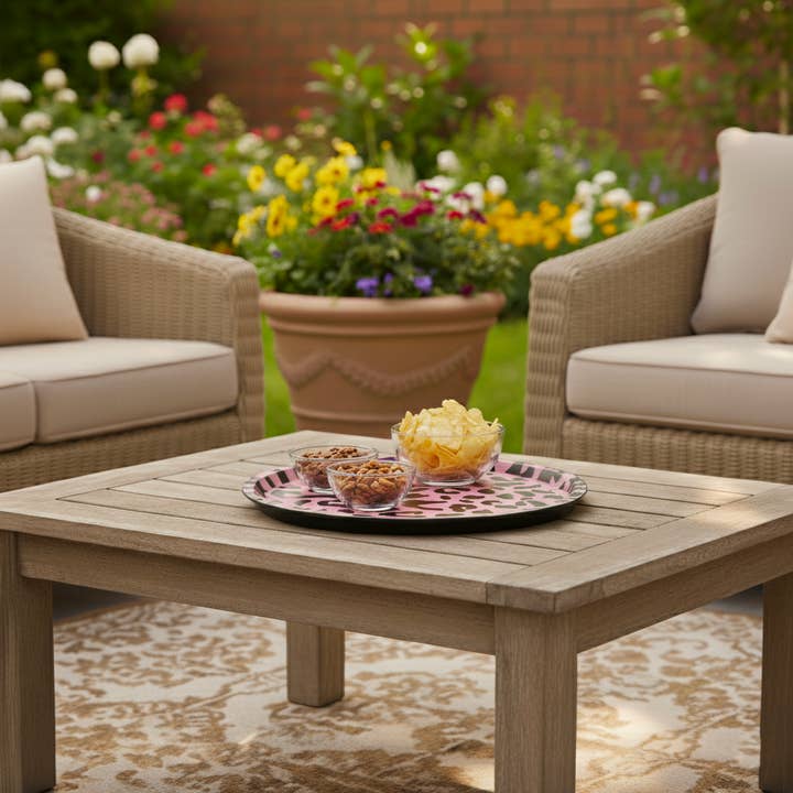 COCO&CO - Wholesale Serving Tray - Blush Leopard Tray1