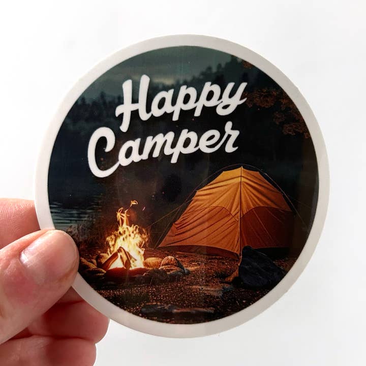 Pegatina Happy Camper para venta al por mayor de Hip Violet