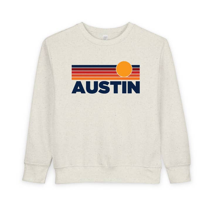 Austin, Texas Toddler Sweatshirt for wholesale by Hey Mountains