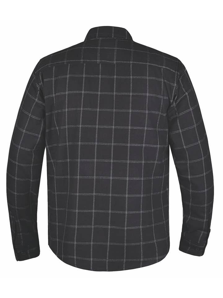 TW217.00 - MENS BLACK AND WHITE FLANNEL SHIRT for wholesale on Faire1