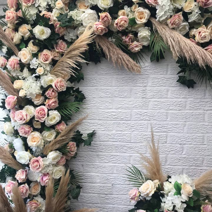 IVY CRUZ - Vente Fanion/guirlande - Guirlande de pampas, guirlande de fleurs de pampa, fleur de mariage7