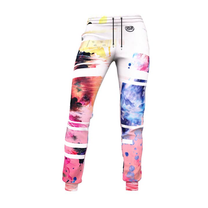 Calça de moletom feminina Aquarelle Tiger por atacado de FreshHoods