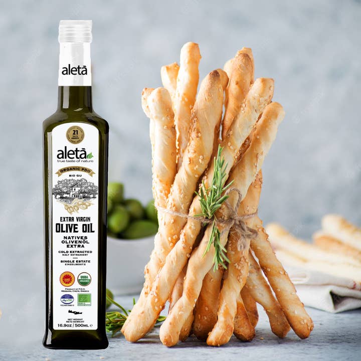 ALETA FARMS - Wholesale Olive Oil - Organic Single Estate, Extra Virgin Greek Olive Oil, 17 oz.6