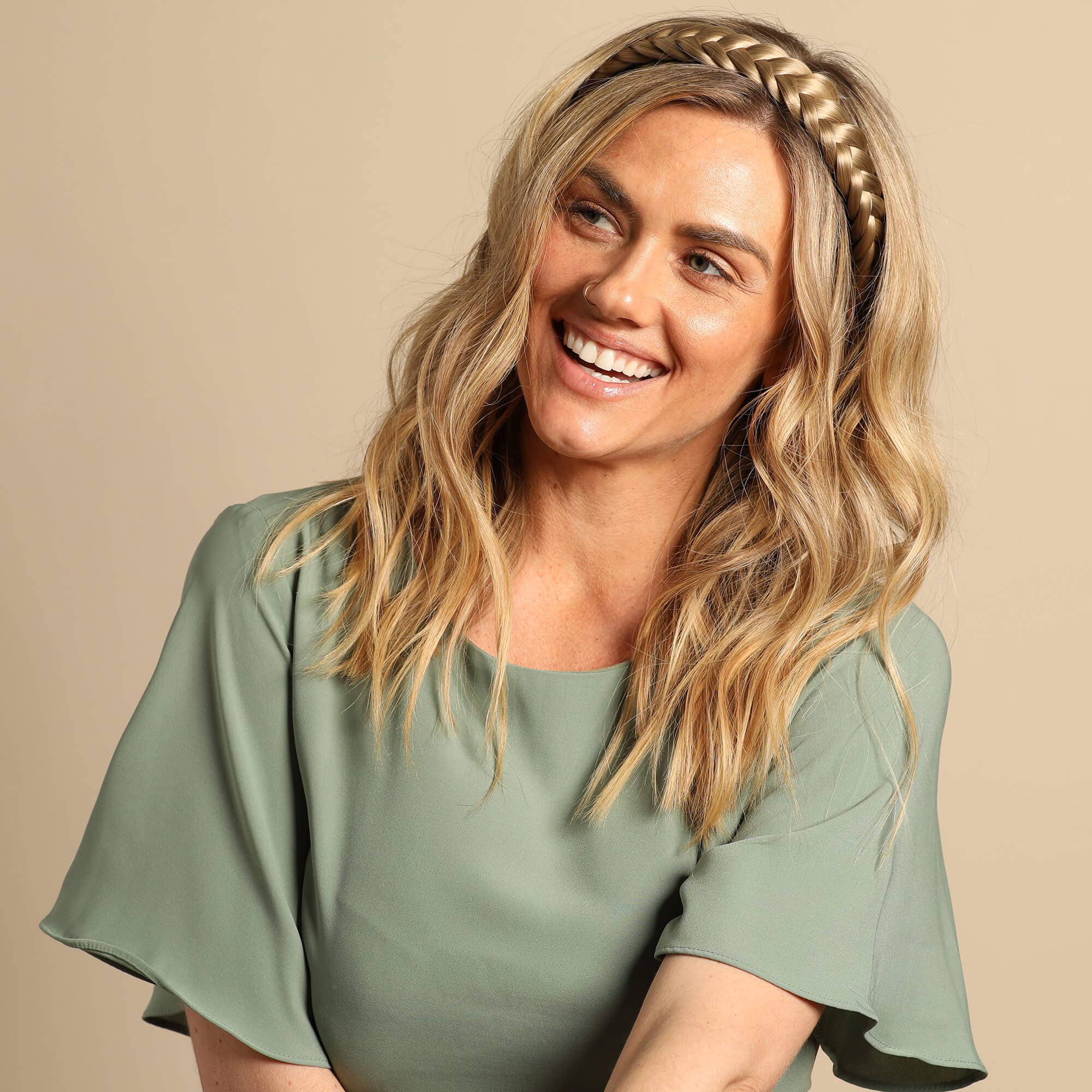 Madison Braids - Vendita all'ingrosso Fascia per capelli - Donna - Madison Treccia Lulu - Fascia per capelli a due fili, da donna2