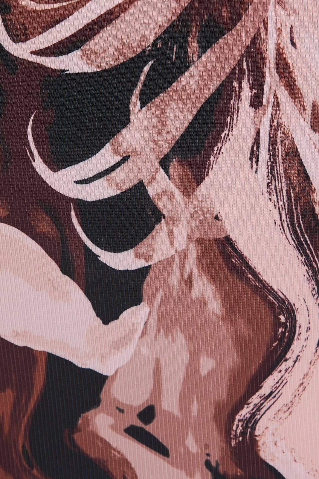 V-NECK FRONT TIE LONG SLEEVE ABSTRACT MINI DRESS for wholesale on Faire5