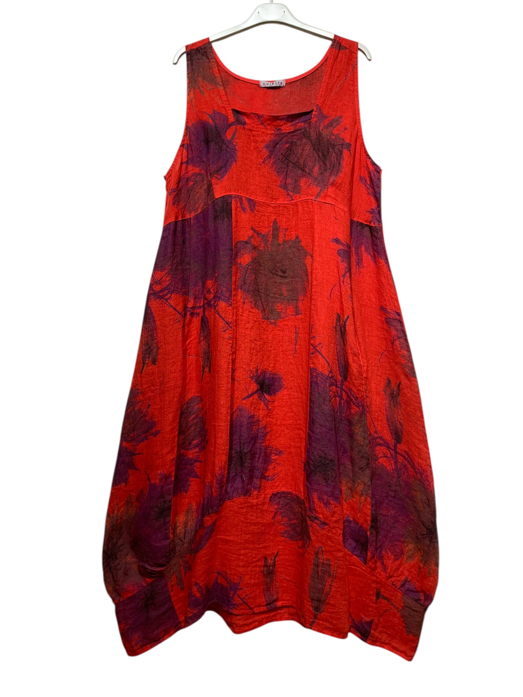 LINEN & COTTON HOUSE - Wholesale Dress - Women's - LINEN DRESS 322 FLOWERS5