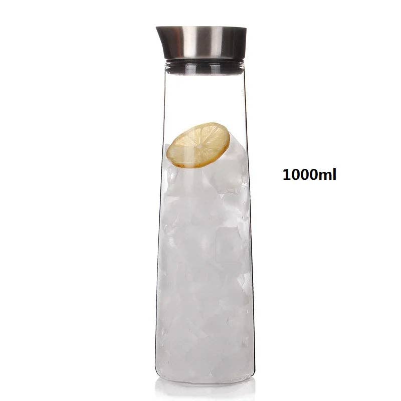 Kiyo Home - Wholesale Pitcher - Glass Pitcher | Glass Jug with Lid | Water Carafe with Lid6