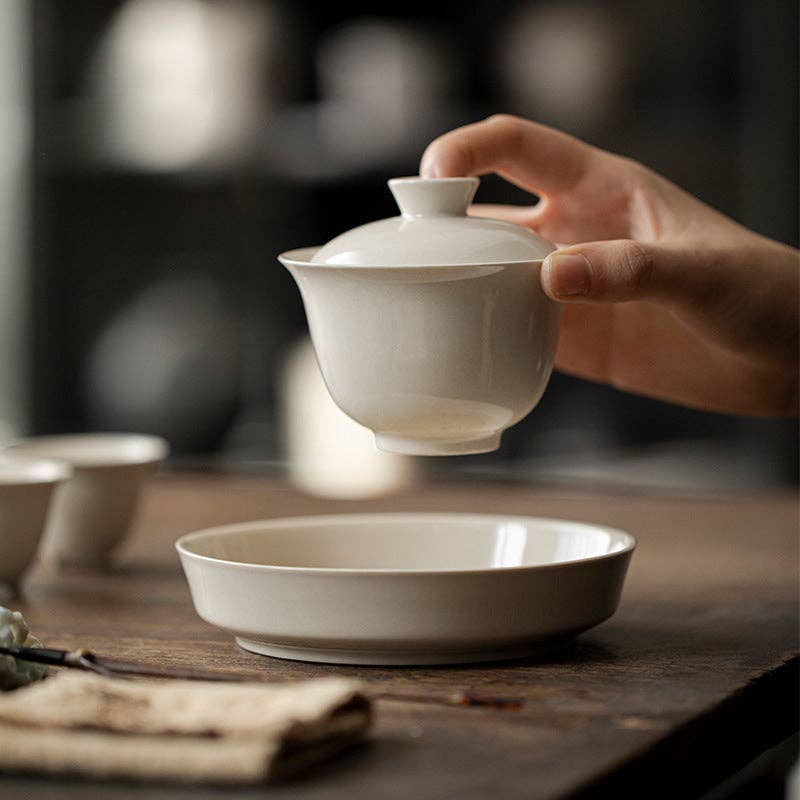 Gohobi （We cover U.S. import duties） – wholesale Tea pot – Gohobi Grass Wood Ash Glaze Large Gaiwan0