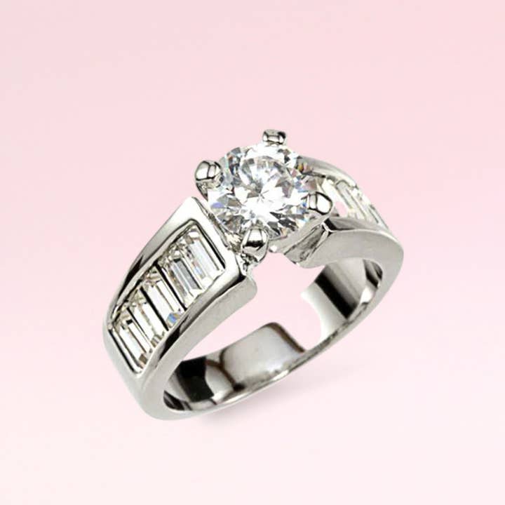 Artini Accessories - Wholesale Engagement Ring - Round CZ Engagement Ring3