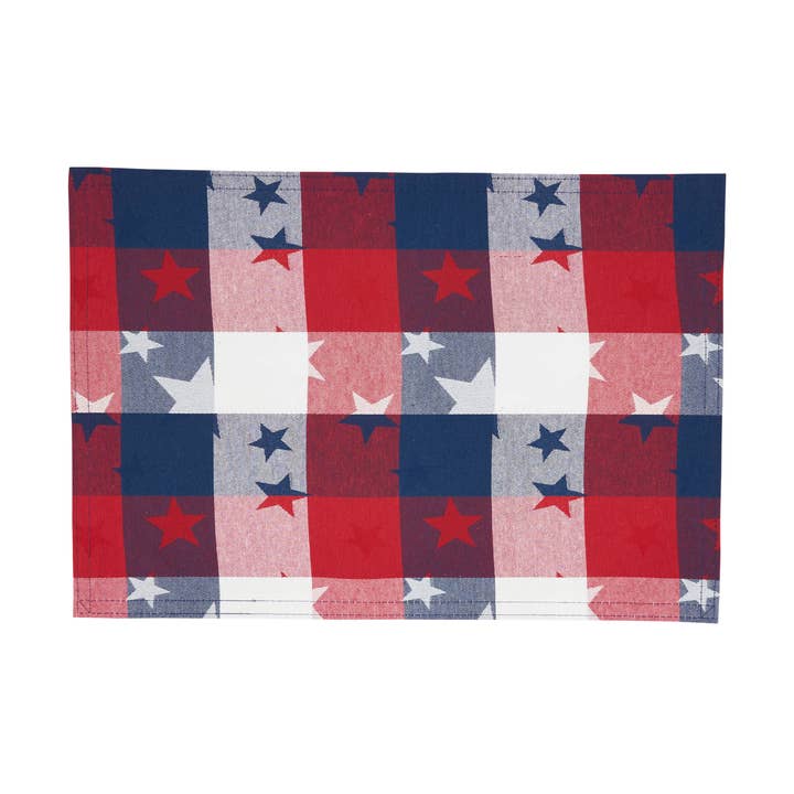 Set de table à carreaux Americana pour la vente par Saro Lifestyle