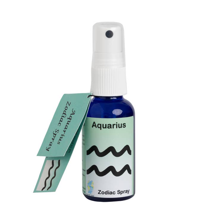 Spray zodiaque Verseau, spray d’aura aromathérapie, végan pour la vente par Earth Soul