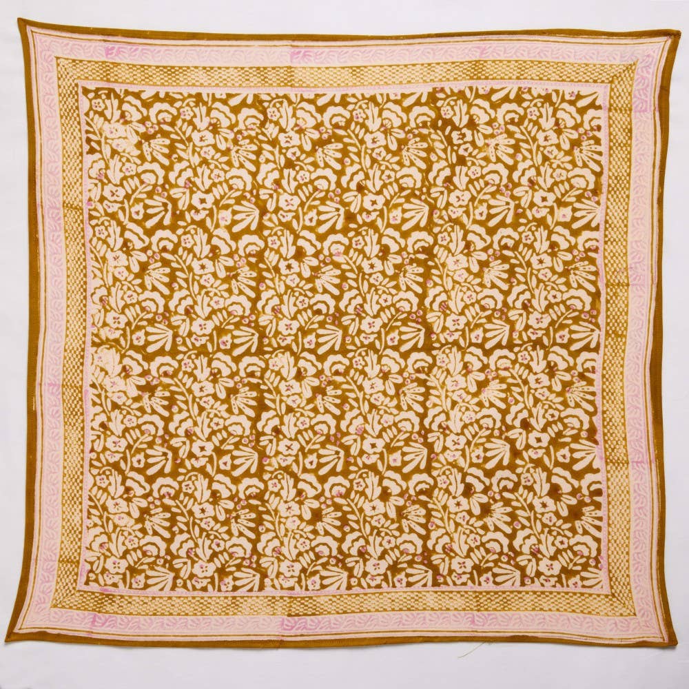 Bonheur du Jour – wholesale Head scarf – Women's – Indian Scarf - Olive Iris1