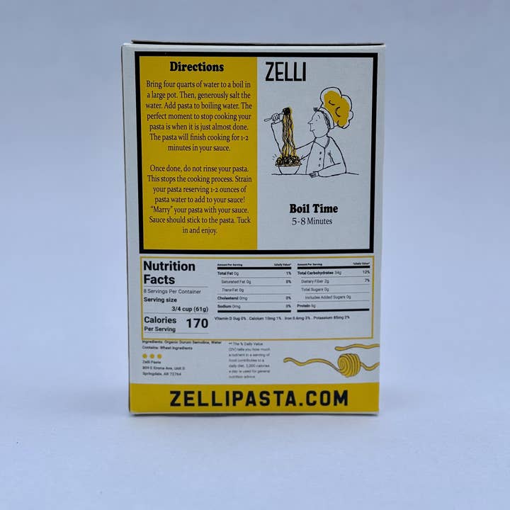 Zelli Pasta - Wholesale Pasta - Orzo