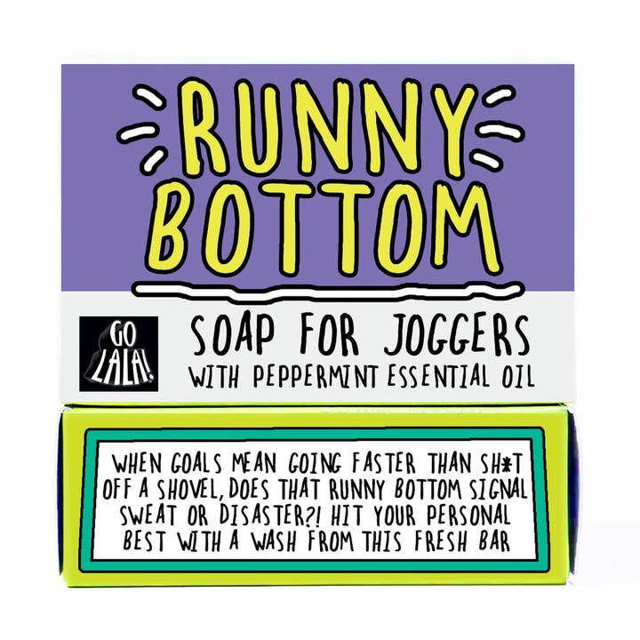 Runny Bottom Soap Peppermint Funny Gift for wholesale by Go La La