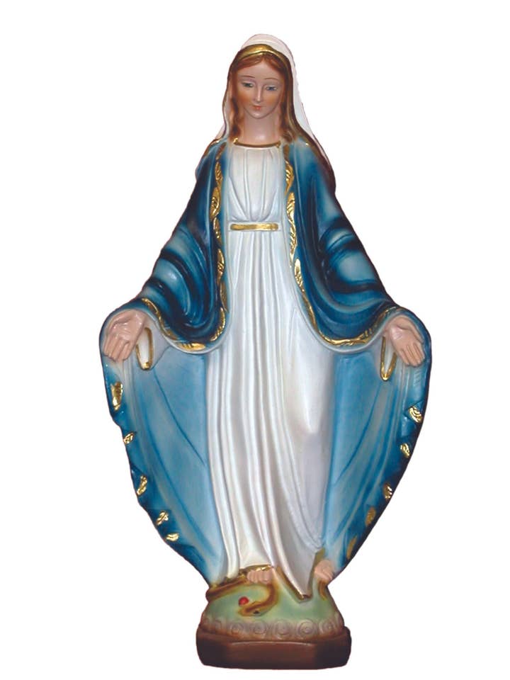 Lady of Grace Statue in Color 8.5" for wholesale by Goldscheider of Vienna