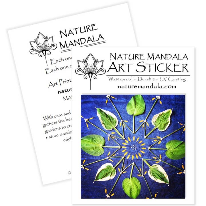 Nature Mandala Art - Wholesale Sticker - Nature / Flower Mandala Stickers :: 10 Designs11
