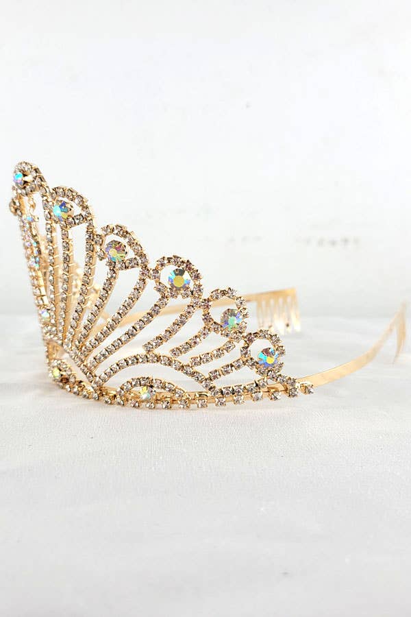 Chicas - Wholesale Tiara - Dames - Quinceanera tiara met juwelen en hanger, 15-delig, HT9086