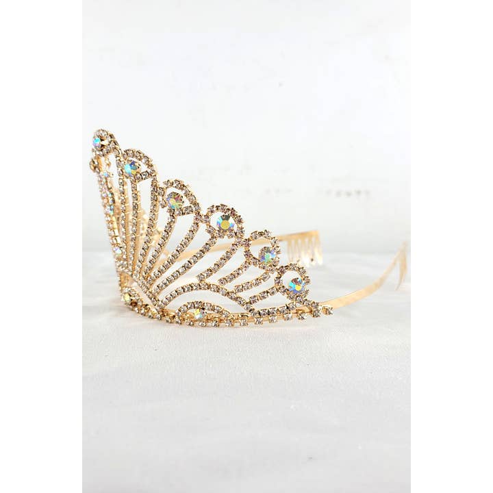 Chicas - Wholesale Tiara - Dames - Quinceanera tiara met juwelen en hanger, 15-delig, HT9086