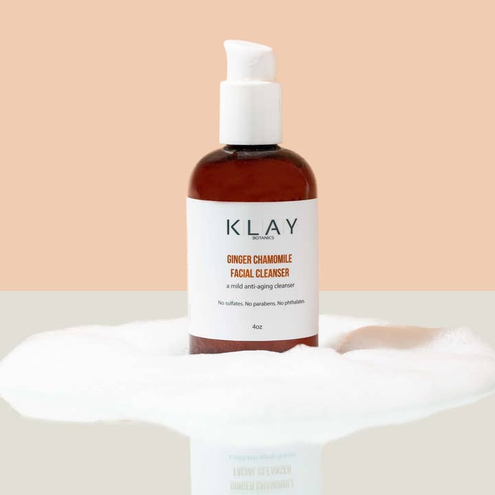 Ginger Chamomile Facial Cleanser for wholesale by KLAY BOTANICS
