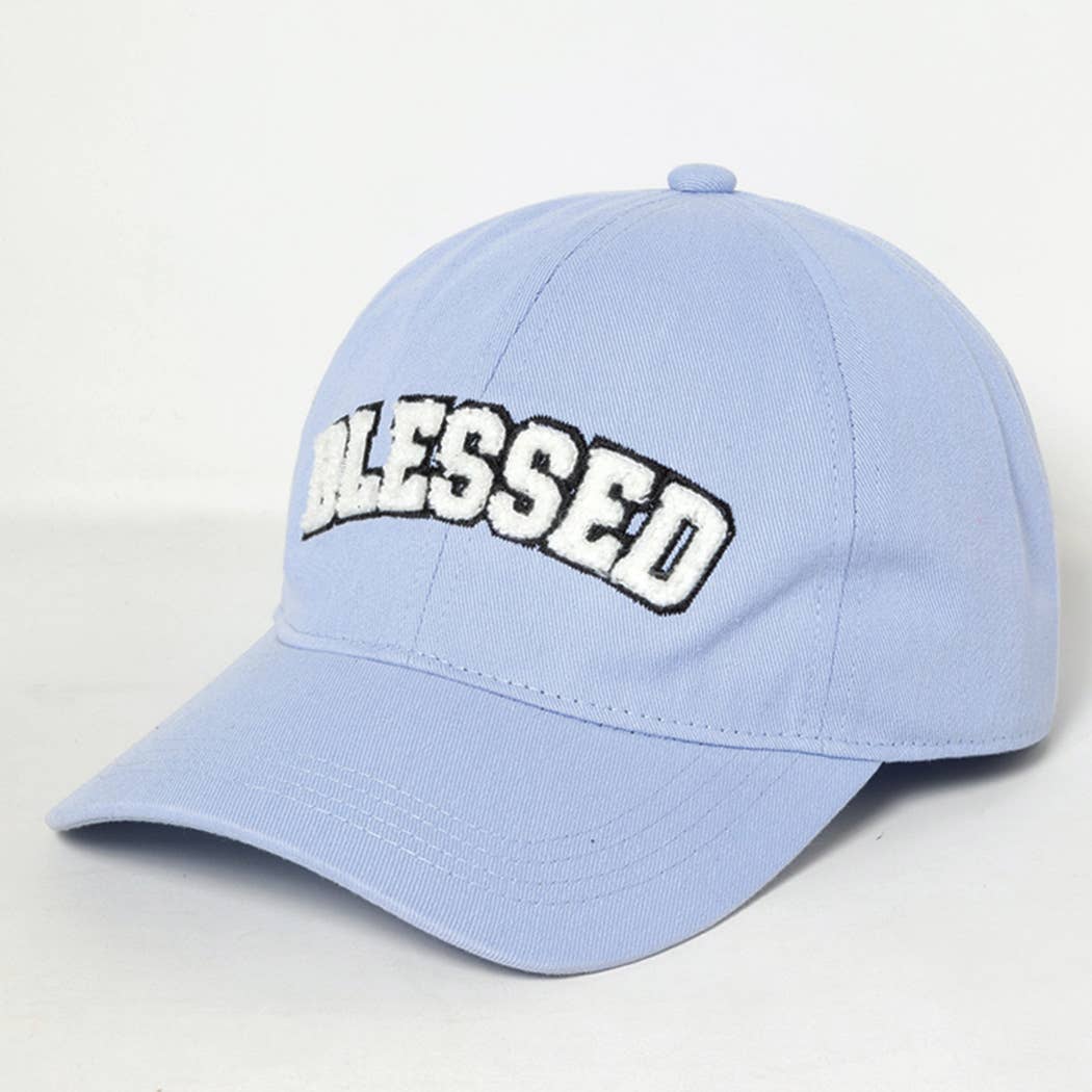 Fashion City - Wholesale Baseball Cap - Women's - 3D BLESSED Embroidered Patch Cotton Baseball Cap4