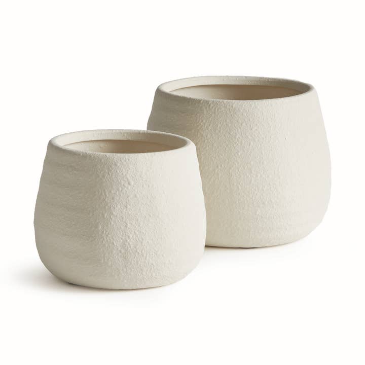 Selma Pots, White for wholesale by Napa Home & Garden